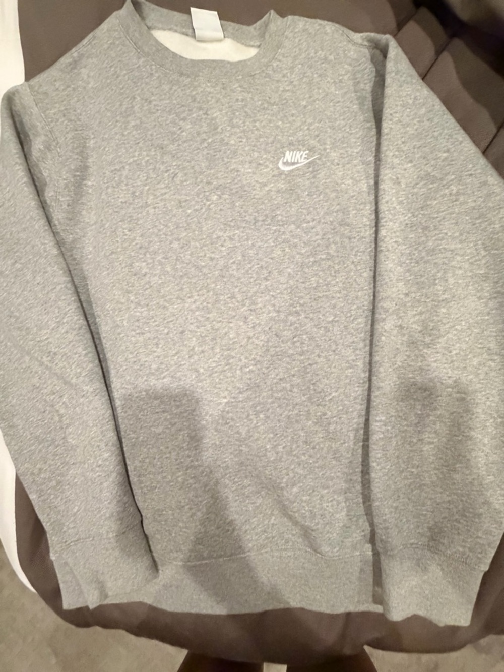 Nike Light Gray Crewneck Sweatshirt